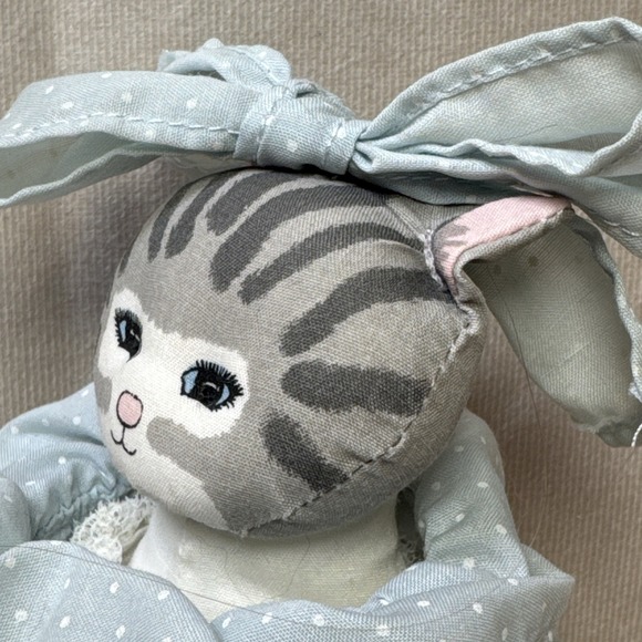 Vintage 1988 Applause 6.25" Dolly Cat by Dustyn Shear Woodland Hills Collectible - Picture 3 of 11